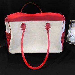 Excessive & Effective Red & Tan Cloth Duffel (XL)